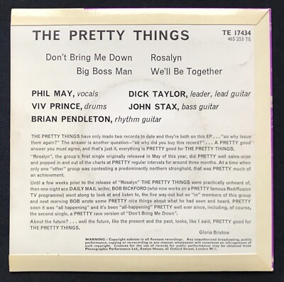 The PRETTY THINGS rare 1964 Fontana EP TE 17434 superb | eBay UK