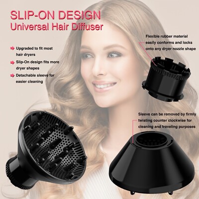Universal Collapsible Hair Dryer Diffuser Portable Travel Folding Hair Blow