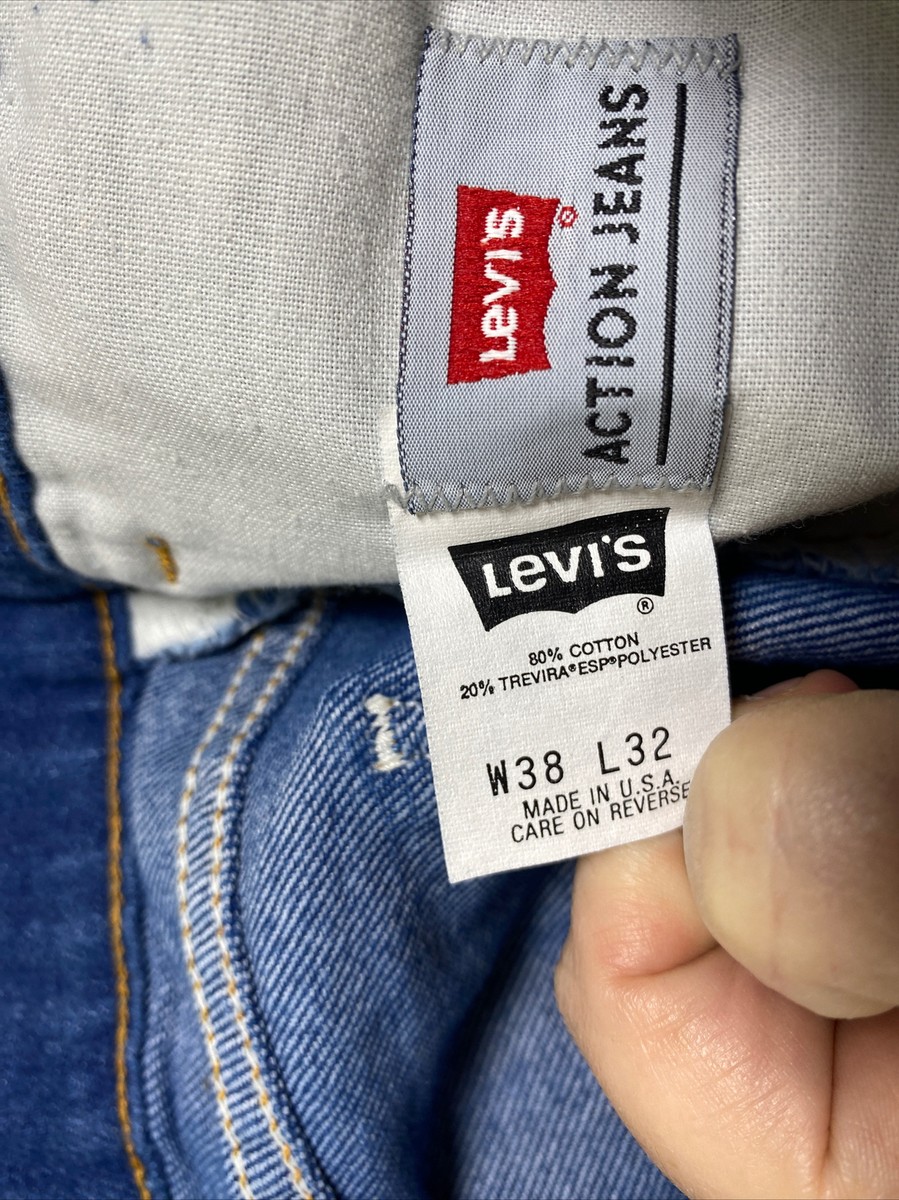 Levis Action Jeans 38x32 NWT NOS Made in the USA Vintage | eBay Levis Action Jeans 38x32 NWT NOS Made in the USA Vintage | eBay