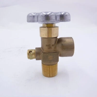 Sherwood 3/4" Gas Cylinder Valve 12N CGA590 Brass