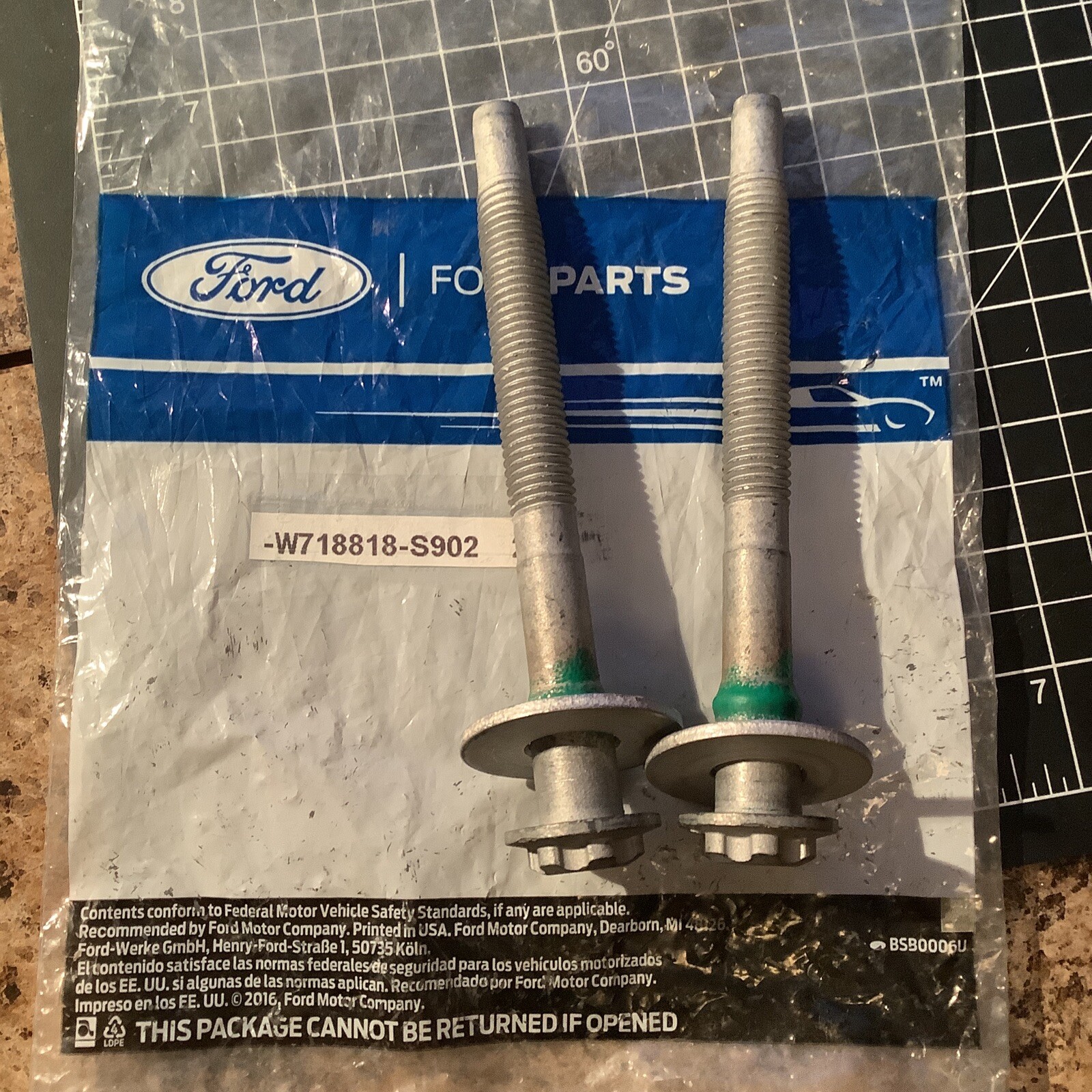 20172020 Ford Super Duty Bed Bolts W718818S902 & W719365S902 2each