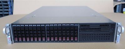 Supermicro X9DR3-LN4F+ 2x Eight-Core XEON E5-2660 384GB RAM 16 x 2,5'' Server