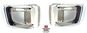 NEW OEM TOYOTA TUNDRA 14-20 CHROME BUMPER END CAPS QTY 2 MODELS WITHOUT