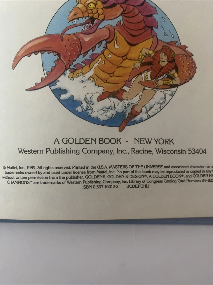 Vintage MASTERS OF THE UNIVERSE DEMONS OF THE DEEP GOLDEN BOOK 1985 R.L. STINE - Image 4 of 4