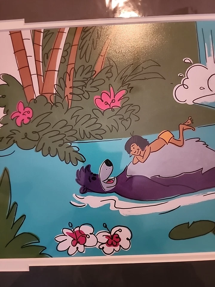 Art of Disney Parks The Jungle Cruise Print Will Gay Baloo Mowgli 'Jungle Life' - Image 2 of 4