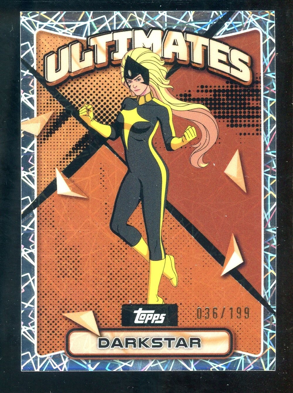 2025 Topps Finest X-Men '97 Marvel Ultimates Laser Refr. #10 Darkstar 036/199