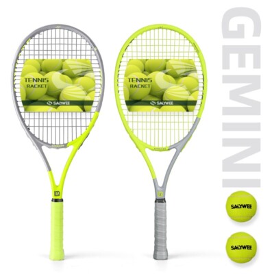 [US Local Stock] Gemini  Series multi-color Carbon Fiber Tennis Racquet with Bag