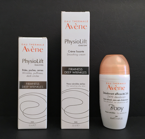 Avene physiolift day cream 30ml+ physiolift eye contour 15ml+ Body 24H Deodorant