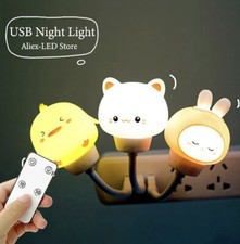 New LED Cartoon Light USB Night Light Decorative Bedside Lamp Gift
