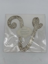 New Pottery Barn Kids Glitter Letter V Designed for Garlands Bedroom Decor