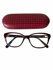 Coach Eyeglasses HC 6103 5478 Oxblood Tort Varsity Stripe 54 16 140 Frames Only
