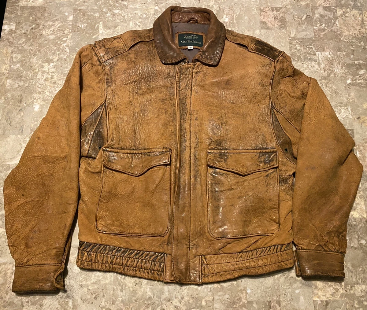 Leather jacket marshalls sale