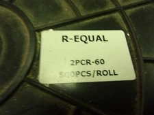 R-Equal International 2PCR-60 600pcs/roll Roller Ripple Carrer w/wheel 1-3/8"