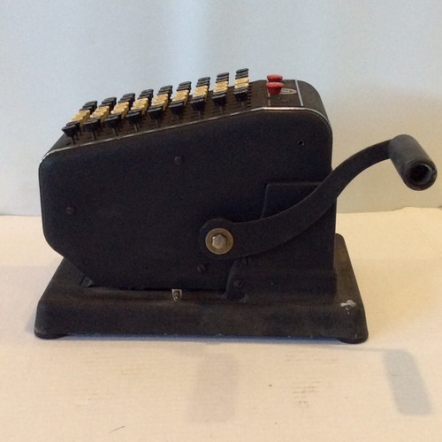 Vintage F & E Check Protector Hedman Co Chicago Office Decor Old Keys Upcycle - Picture 7 of 8