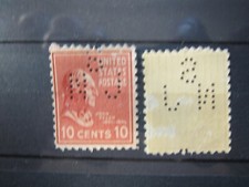 US, #815 Tyler with NJ hole mark, mint, OG