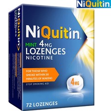 Image of NiQuitin Mint 4 mg Lozenges - Effective Smoking Craving Relief- 72 Lozenges