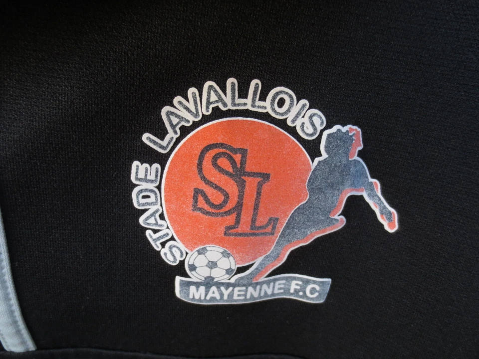 VINTAGE Sweat du maillot porté LAVAL Stade Lavallois LOTTO Lactel XL - Photo 3/4