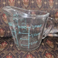 Vintage Anchor Hocking 2 Cup Glass Liquid Measuring Cup World's Greatest Mom