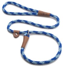 Mendota Dog Puppy Leash  British Style Slip Lead Sapphire Blue 4, 6 Foot