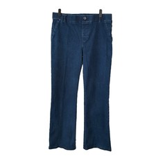 BETABRAND Yoga Jeans Jeggings Womens L Blue Denim Flare Leg Pull On Casual