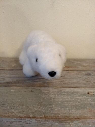 Vintage Nanco weißer Eisbär Plüschtier 11 Zoll Stofftier - Bild 2 von 9