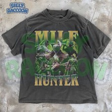 MILF Hunter Sarcastic Shirt, Retro Video Game Gothic Tee, Funny Edgy Gamer Gift
