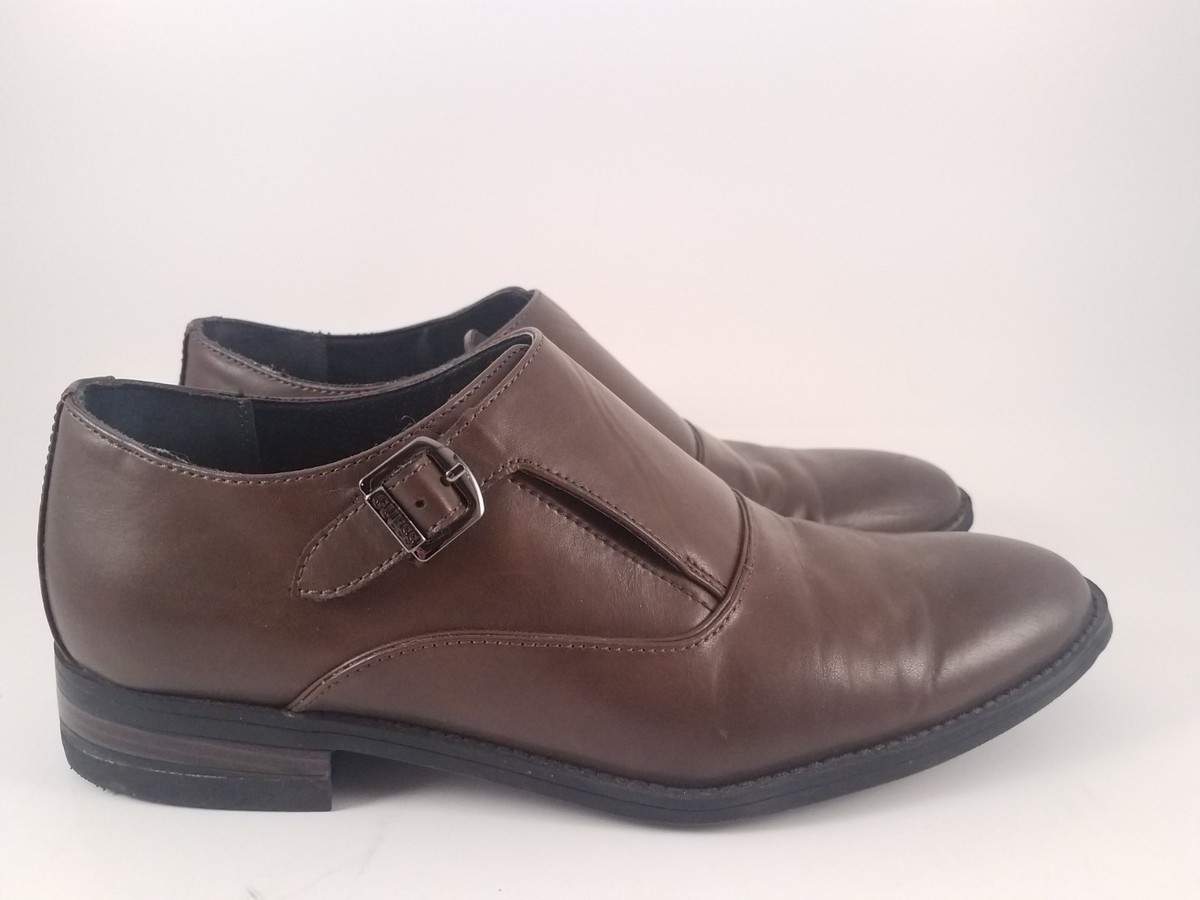 GUESS Men\'s Dark Brown Loafers with Silver Buckle Amazon.com | Guess Men main image 4