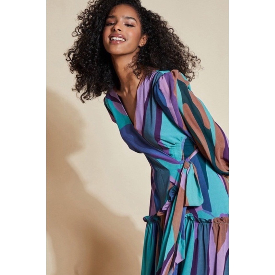 hutch geo wrap maxi dress NWT Anthropoligie Hutch Geo Print Wrap Maxi Dress X-small