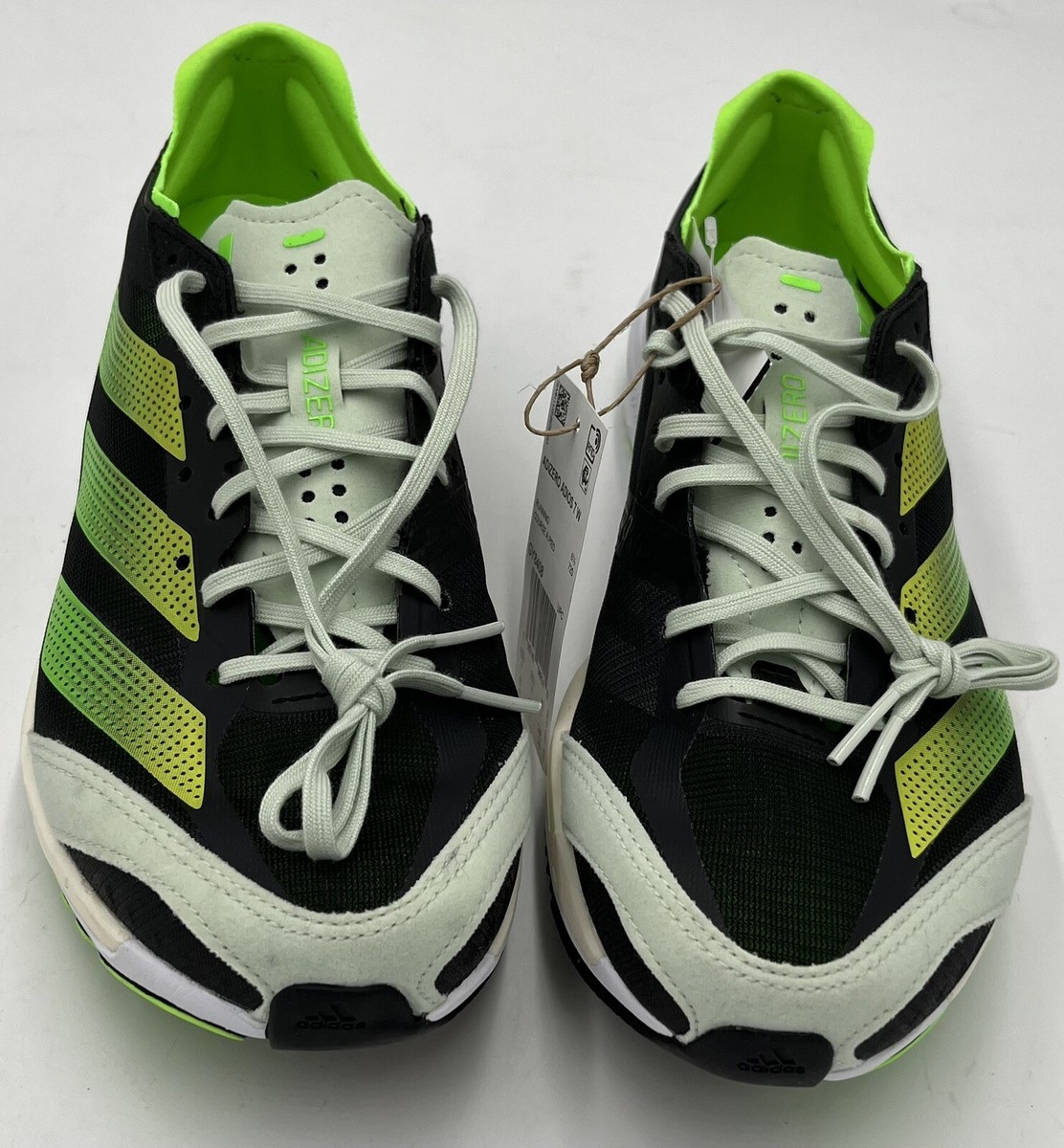 adidas Adizero Adios 7 Solar Green Lightstrike Pro 5k 10k women
