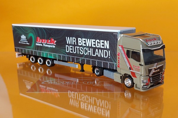 "Herpa 317818 Man Tgx Gx \"Buck / Wir Bewegen Deutschland\" 1:87 Neu Modellauto"-image