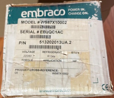 compressor GE  Compressor Kit. Manufacturer's Product WS87X10002