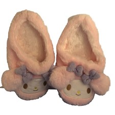 Cute Women 7-8 Medium Cinnamoroll Kuromi Slippers Soft Plush NWOT 9 1/2  