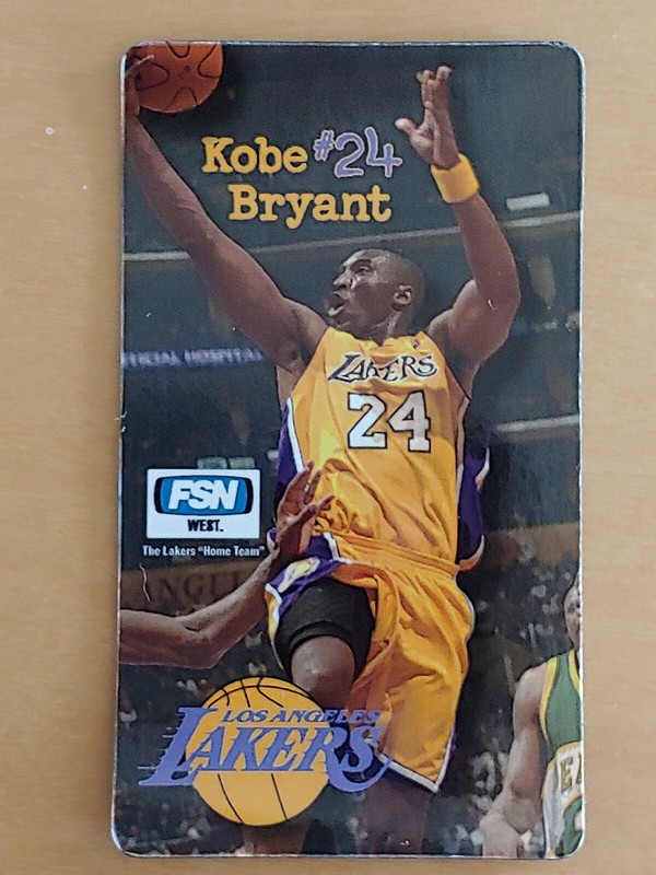 KOBE BRYANT LAKERS 2006-07 FSN STAPLES GAME DAY GIVEAWAY MAGNET CARD VERY RARE!!