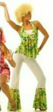 Child XS Lime PANTS HIPPIE Dance Costume