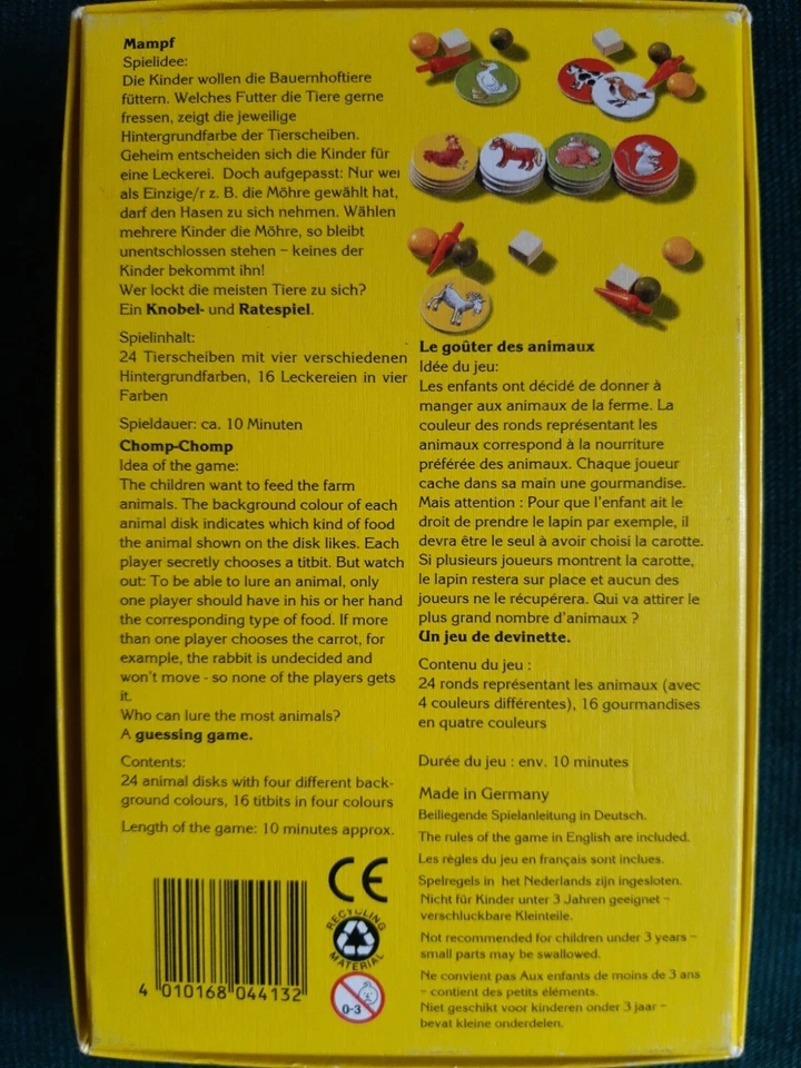 Haba Spiel Mampf  Lernspiel Nr.4413 *** Top Zustand *** 100% Komplett - Bild 4 von 4