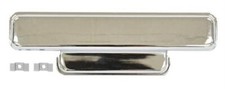 Radio Hole Cover 1951-52 Ford Truck Wo Letters Chrome Radio Hole Cover 1951-52 Ford Truck Wo Letters Chrome
