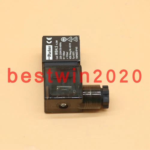 New In Box Parker Coil WB4.5 220-230V 4.5W 10bar TU 50℃ Solenoid Valve Coil