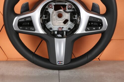 BMW X3 G01 X4 G02 VOLANTE ORIGINALE M-SPORT PADDLE IN PELLE 1km 9T67731 - Foto 2 di 15