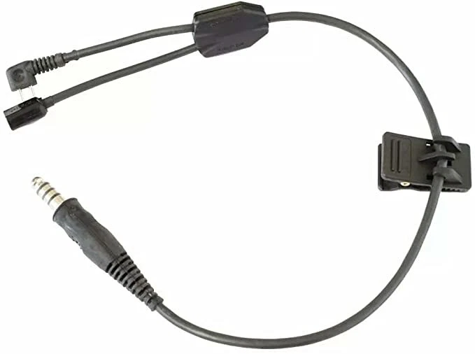 ArmorMason Y-Cable Boom Harness Assembly for Peltor Comtac FL6AF FL6AC FL6AB