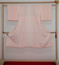 Silk Kimono Lounge Robe Juban Pink Sakura Japanese Undergarment Soft Nightwear