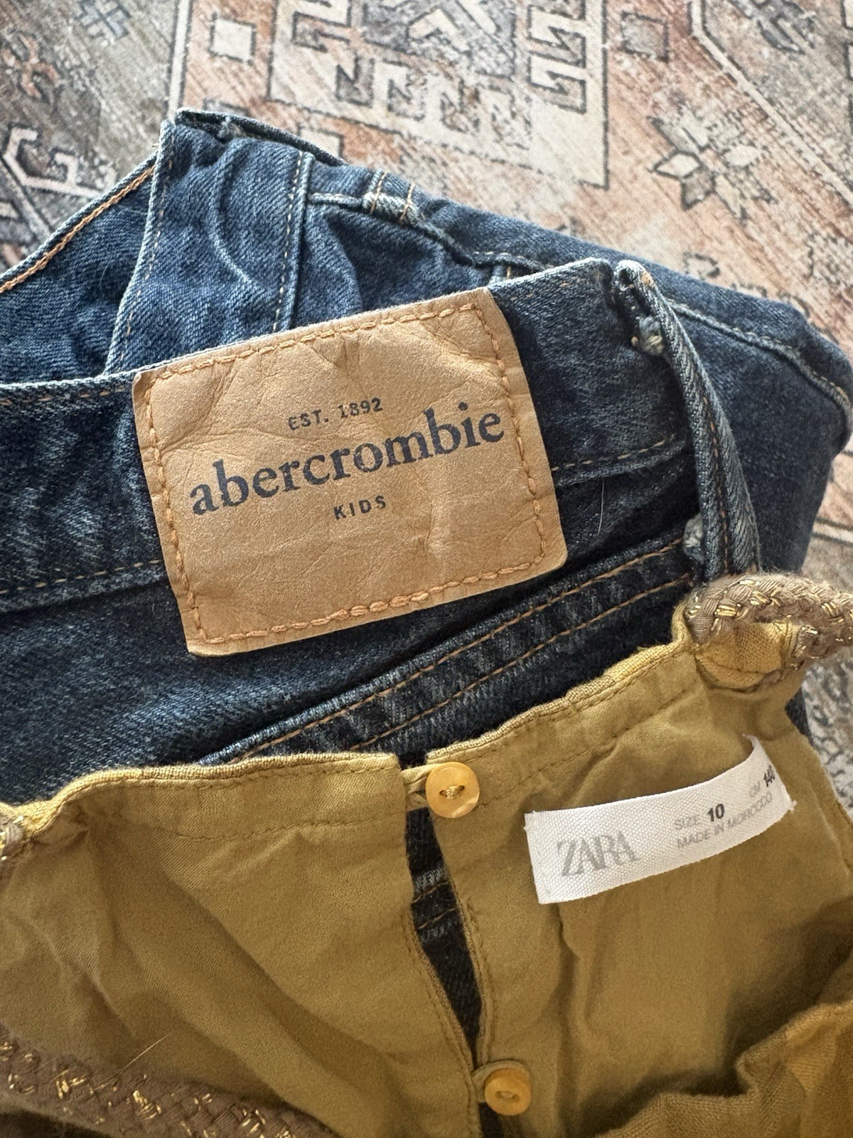 Girl’s Abercrombie Jeans Size 10 And Zara Dress Size 10