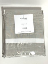 The Peanutshell Bedding And Decor Crib Skirt Farmhouse Standard Crib Grey Cotton