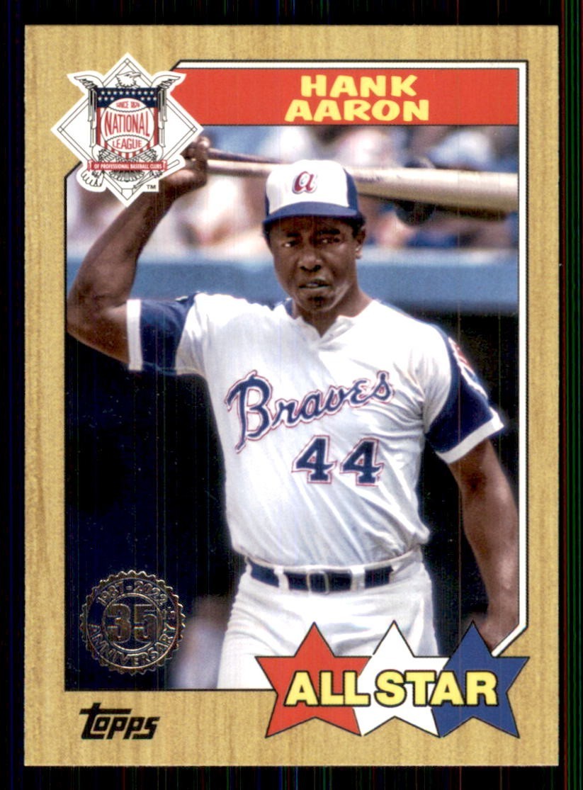 2022 Topps 1987 All-Star 35th Anniversary #87as-49 Hank Aaron Atlanta Braves