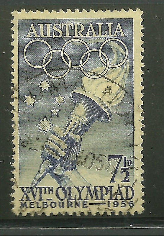 AUSTRALIA 289 USED SOUTHERN CROSS, OLYMPIC TORCH SCV 1.10