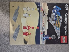 VINTAGE LEGO SPACE 497 GALAXY EXPLORER w/BOX TRAY & MANUAL RARE!