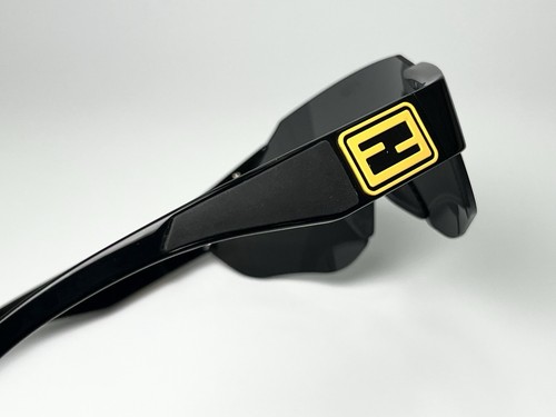 Brand New FENDI Sunglasses Shield FE40088U-Y 01A Black Rimless 141-135 Authentic - Picture 13 of 15