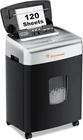 Bonsaii Paper Shredder for Office, 120-Sheet Autofeed Heavy Duty Shredder for Ho