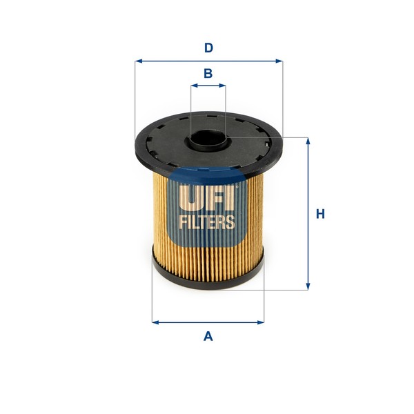 Kraftstofffilter Ufi 26.690.00 Filtereinsatz FüR Dacia Clio Solenza BA0 FC0 KA0-image