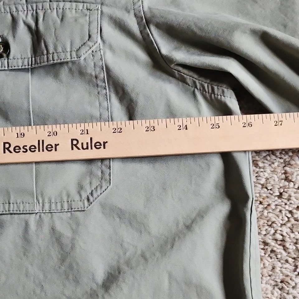 Camisa Travelsmith Para Hombres Extra Grande Safari Verde Bolsillos Ocultos Manga Corta Caminata Foto 4 de 4