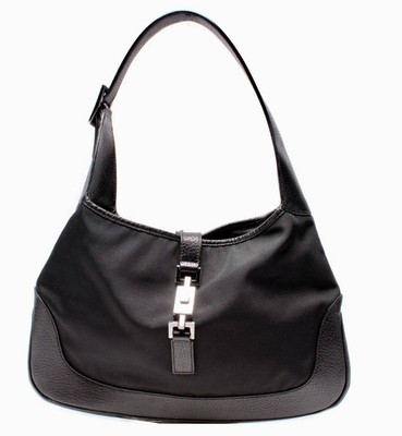 Gucci Jackie 1961 Hobo Bag Black Canvas/Leather